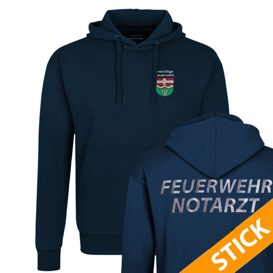 Kapuzen-Sweatshirt mit Wappen/Emblem nach Vorlage...
