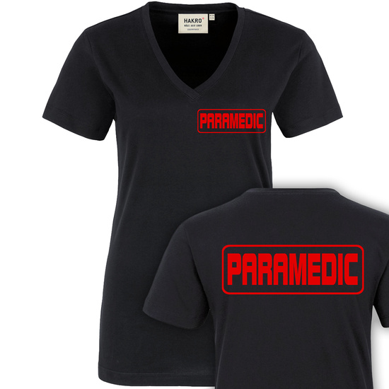 Boxed-Rettungsdienst Damen V-Ausschnitt T-Shirt Gr. XS -...